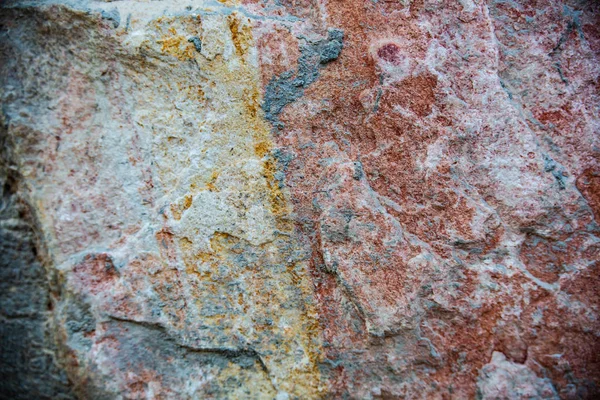 Sluiten van natuurstenen muur. Stenen muurstructuur — Stockfoto