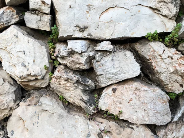 Fechar a parede de pedra natural. Textura da parede de pedra — Fotografia de Stock