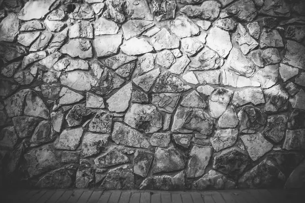 Zamknij naturalną kamienną ścianę. Struktura ściany kamiennej — Zdjęcie stockowe