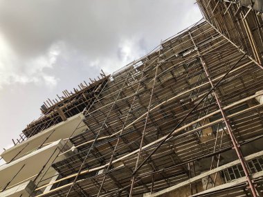 Şehir, Rishon Le Zion, İsrail yeni bir binanın bir şantiye görünümü