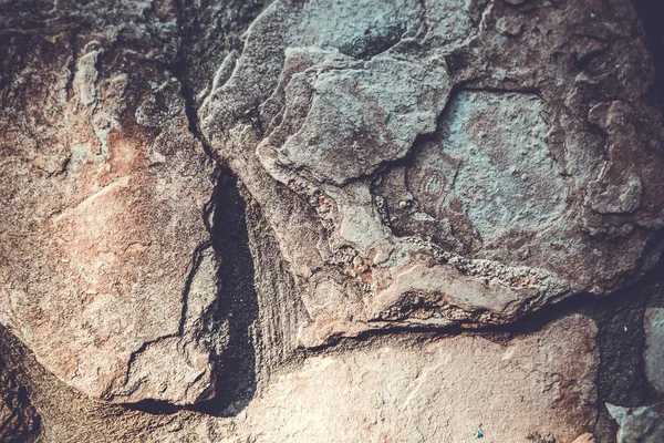 Nahaufnahme der Natursteinmauer. Textur der Steinmauer — Stockfoto