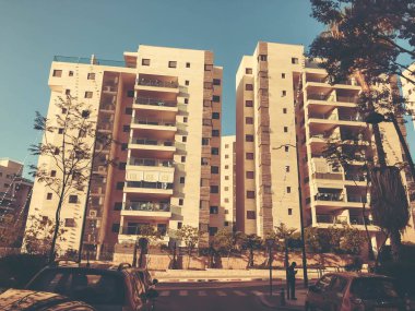 Rishon Le Zion, İsrail-23 Nisan 2018: yüksek konut bina Rishon Le Zion, İsrail