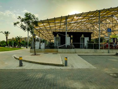 Rishon Le Zion, İsrail - 30 Nisan 2018: Park Rishon Lezion, İsrail