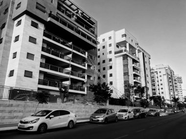 Rishon Le Zion, İsrail-23 Nisan 2018: yüksek konut bina Rishon Le Zion, İsrail.