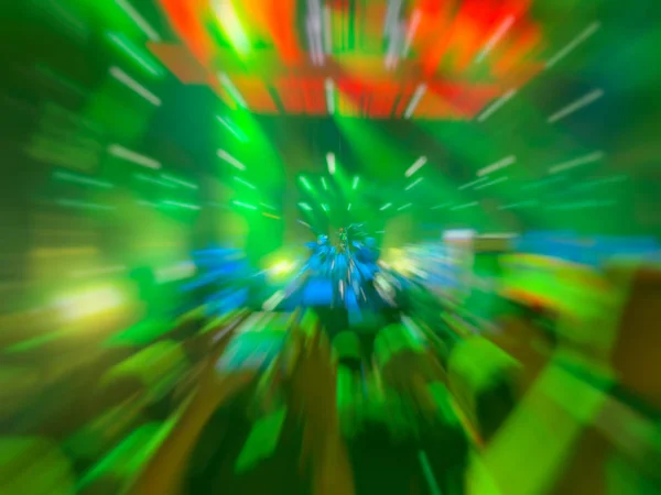 Abstract motion blur effect. Bokeh lighting in concert with audience — Stock Photo, Image