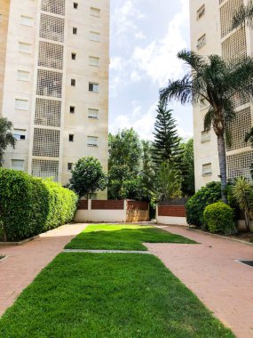 Rishon Le Zion, İsrail-7 Mayıs 2018: yüksek konut Rishon Lezion, İsrail'de bina