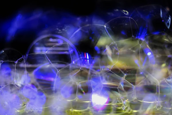 Un fondo colorido ingenioso con burbujas. fondo borroso — Foto de Stock