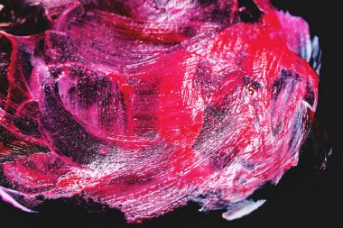 Soyut boyalı arka plan. Arkaplan siyah kağıda boyanmış..