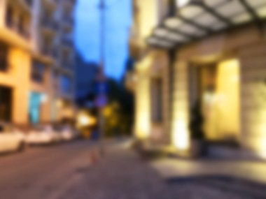 Tiflis 'teki bulanık eski şehir Sololaki.