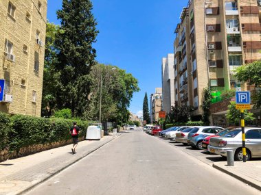 Rishon Le Zion, İsrail-18 Haziran 2018: yüksek konut bina Rishon Le Zion, İsrail.