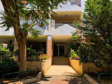 İsrail, Rishon Le Zion 'daki konutlar için yüksek binalar.