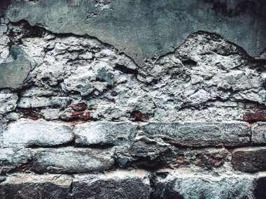Eski bej rengi taş duvar arkaplan dokusu yakın. Taş bir duvarın dokusu. Eski kale taşı duvar dokusu arkaplanı.