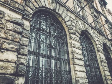 Lviv Ukrayna 'nın tarihi kısmındaki eski binalar