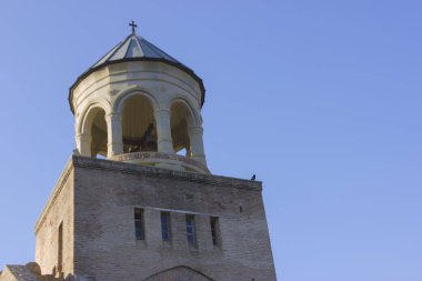 Kompleksin bir parçası olan Svetitskhoveli Ortodoks Katedrali 'nin güzel manzarası