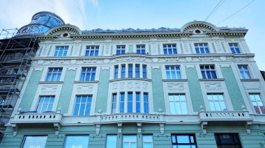 Lviv, Ukrayna 'nın tarihi bölgesinde eski binalar