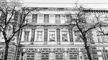 Lviv, Ukrayna 'nın tarihi bölgesinde eski binalar