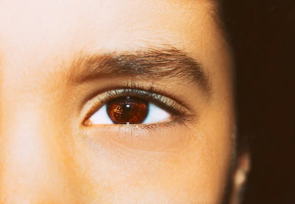 Imagen del ojo del niño de cerca . — Foto de Stock