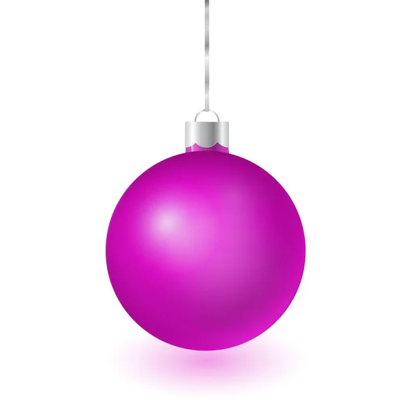 Векторный фиолетовый стеклянный шар — стоковый вектор