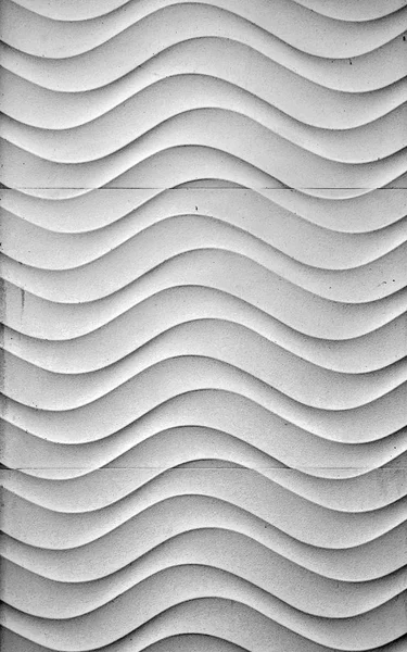 Wavy white wall — Stock Photo, Image