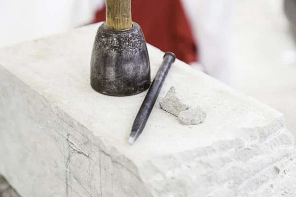 Kámen řezbářské nástroje — Stock fotografie