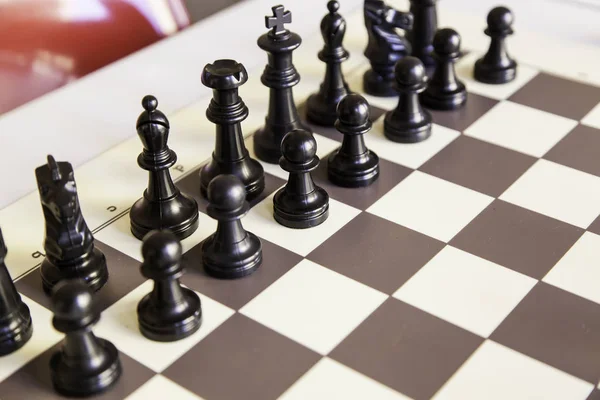 Schach in einer Meisterschaft — Stockfoto