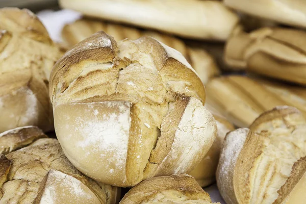 Pane artigianale, dettaglio del cibo — Foto Stock
