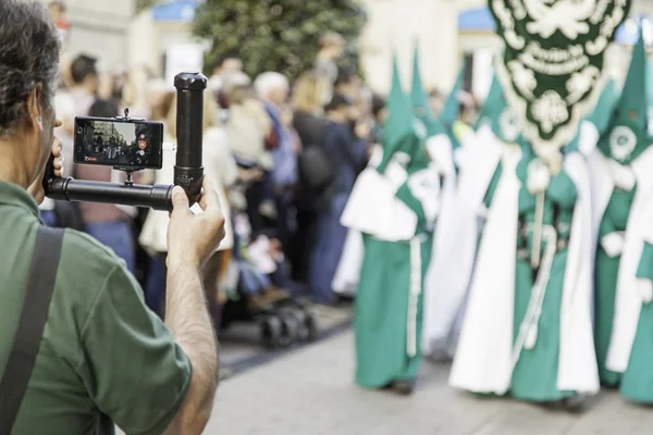 复活节游行在市宗教 — 图库照片