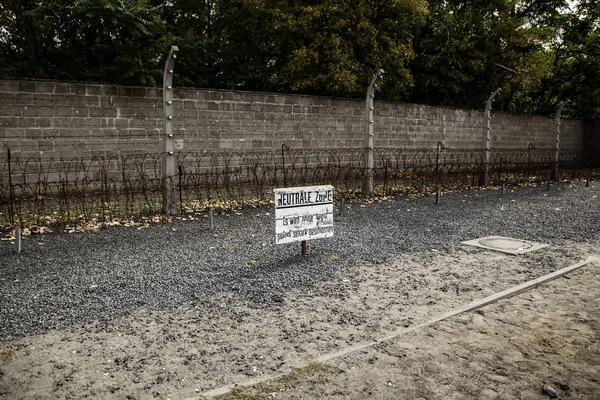 Detail of sachsenhausen concentration camp — Stock Photo, Image