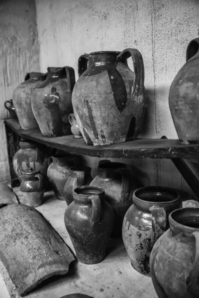 Objetos Arcilla Antigua Detalle Artesanía Arcilla Cocida — Foto de Stock