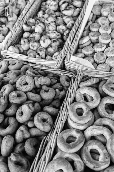 Donuts Typisk Spania Detaljer Typisk Håndverker Dessert Søt Mat Dessert – stockfoto