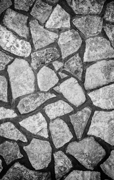 Fundo Pedra Com Textura Detalhe Uma Fachada Coberta Pedra Decoração — Fotografia de Stock