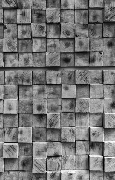 木造四角形の壁 装飾Detai — ストック写真