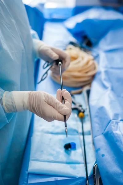 Preparing for endoscopic surgery — Stock Photo, Image