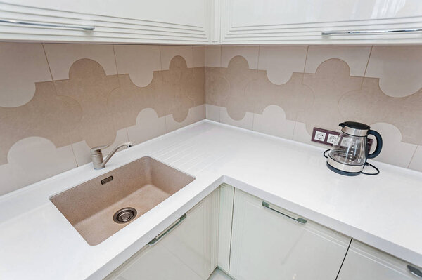 Working corner in modern kitchen