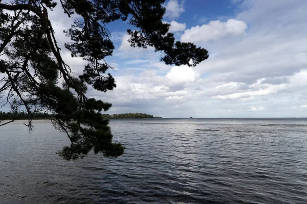 瑞典 vaettern 湖的景观 — 图库照片