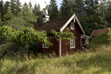 Lake Vaettern İsveç'te, peyzaj