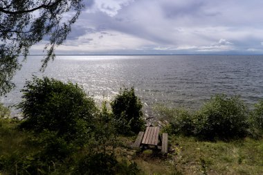 Hjo İsveç'te yakınındaki göl Vaettern