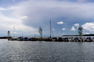 Hjo İsveç'te yakınındaki göl Vaettern