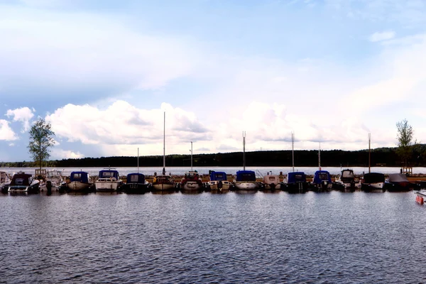 Lago di Vaettern vicino a Hjo in Svezia — Foto Stock