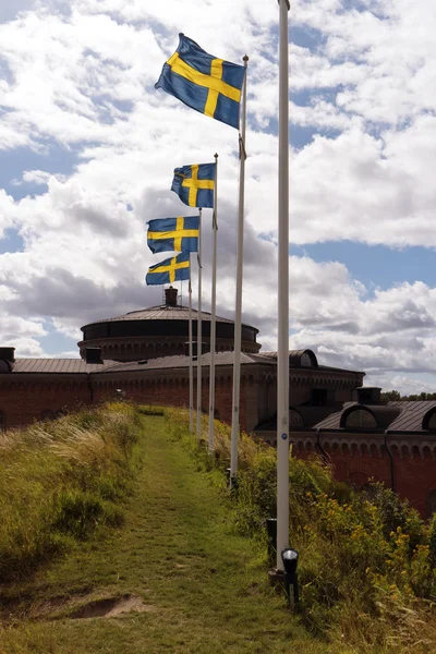 スウェーデンで Karlsborg 要塞 — ストック写真