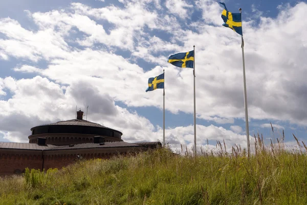 İsveç'te Karlsborg kale — Stok fotoğraf