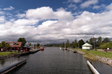 Gota Canal adlı İsveç'te Karlsborg