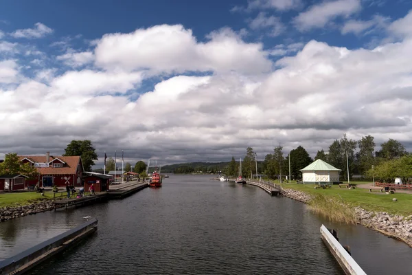 Gota Canal op Karlsborg in Zweden — Stockfoto