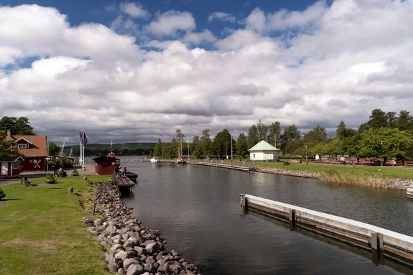 Gota Canal op Karlsborg in Zweden — Stockfoto