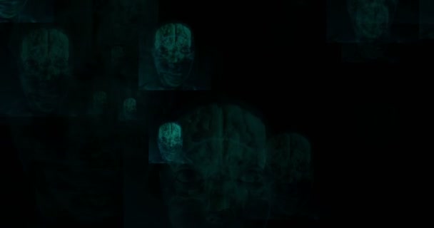 Digital animering av en spöklik och drömlika landskap — Stockvideo