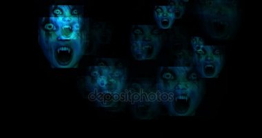 Bir hayalet ve rüya gibi sahne dijital animasyon