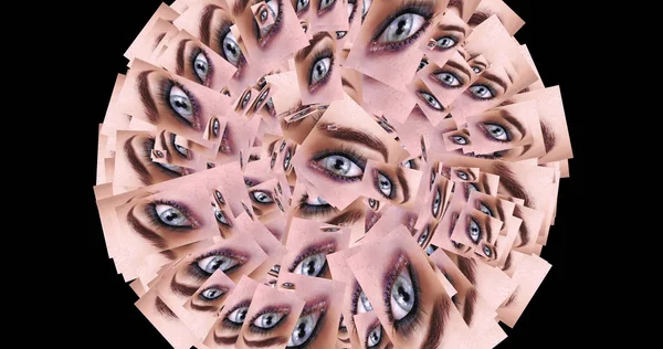 Computer generated image of female eyes — Stock Photo, Image