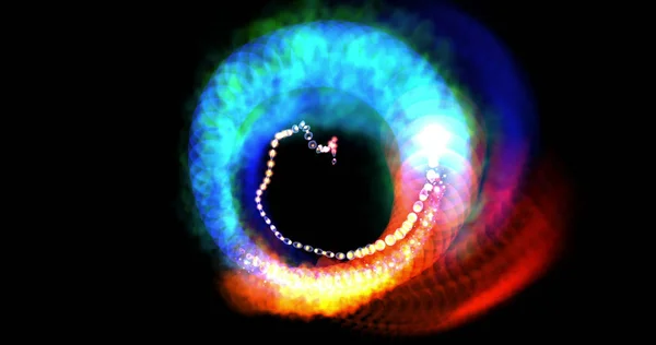 Созданное компьютером изображение мистических огней и форм — стоковое фото
