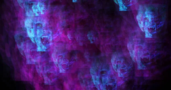 Созданное компьютером изображение сюрреалистических вампиров — стоковое фото
