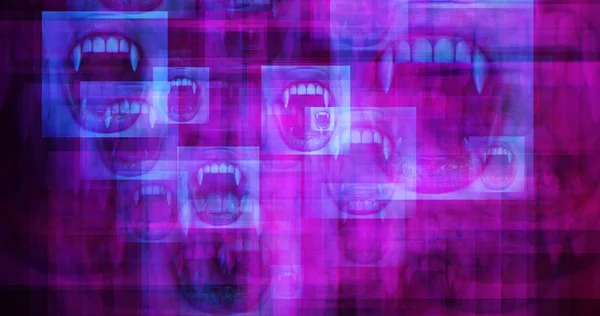 コンピューター生成された超現実的な吸血鬼のイメージ — ストック写真